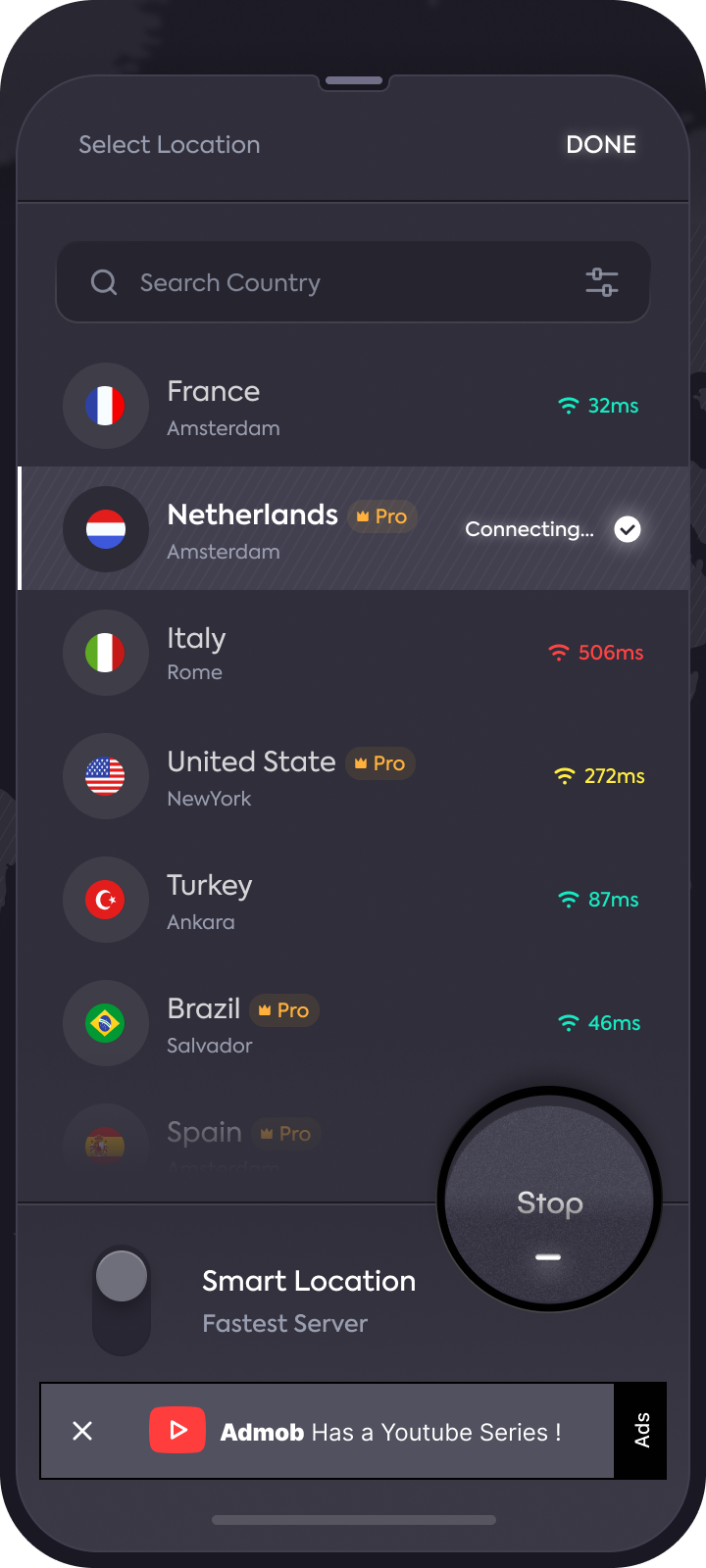 TeraVPN Locations